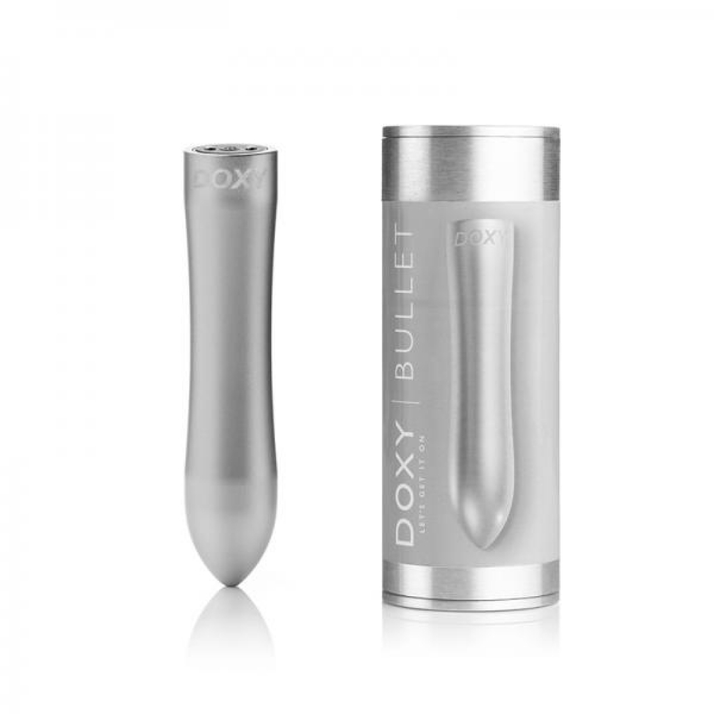 Doxy Bullet Rechargeable Vibrator Silver - Bullet Vibrators