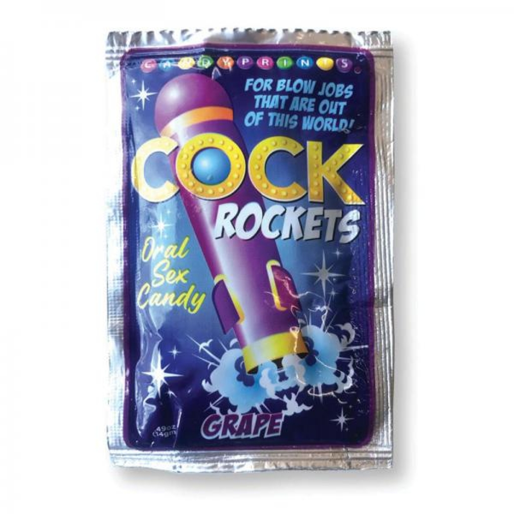 Cock Rockets Oral Sex Candy Grape - Adult Candy and Erotic Foods