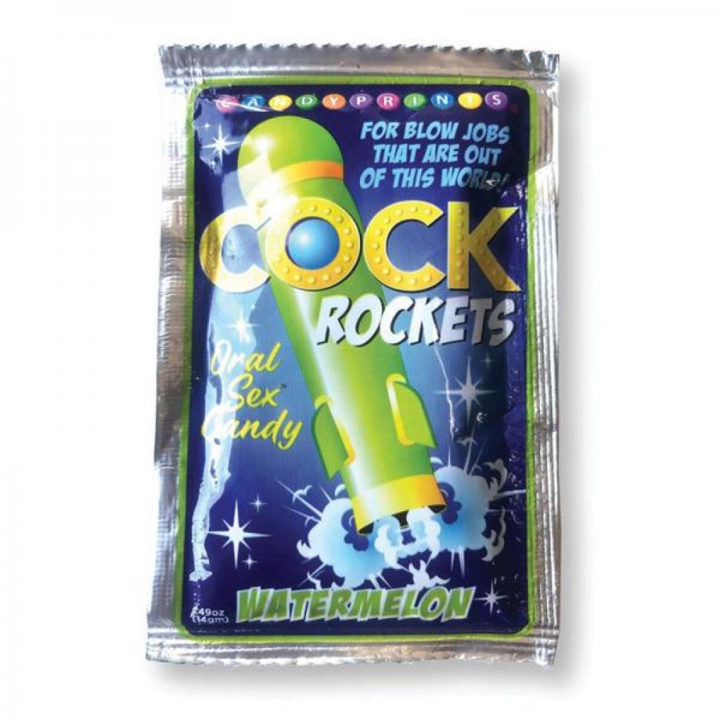 Cock Rockets Oral Sex Candy Watermelon - Adult Candy and Erotic Foods