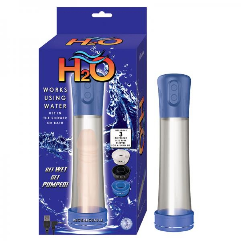 Nasstoys H2o Rechargeable Penis Pump Blue - Penis Pumps