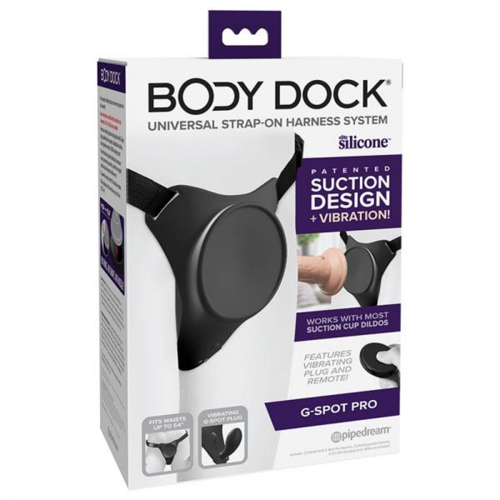 Body Dock G-spot Pro Vibrating Silicone Strap-on Harness - Harnesses