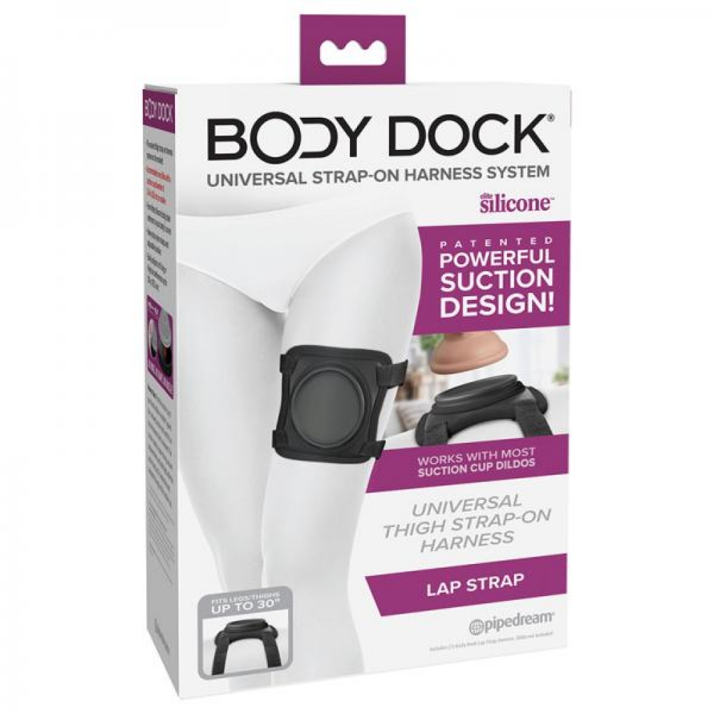 Body Dock Lap Strap Silicone Strap-on Thigh Harness - Harnesses