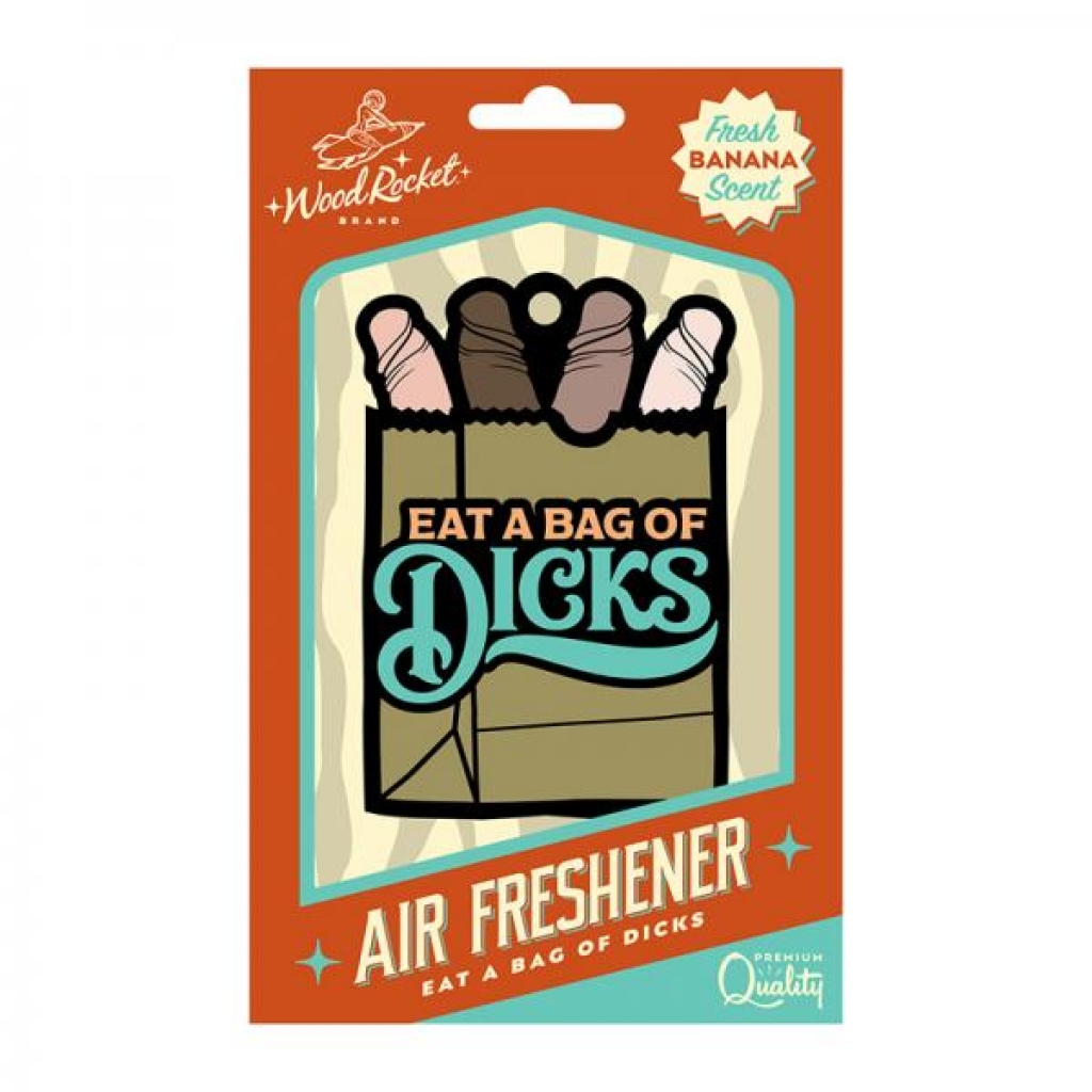 Wood Rocket Air Freshener Bag Of Dicks - Gag & Joke Gifts