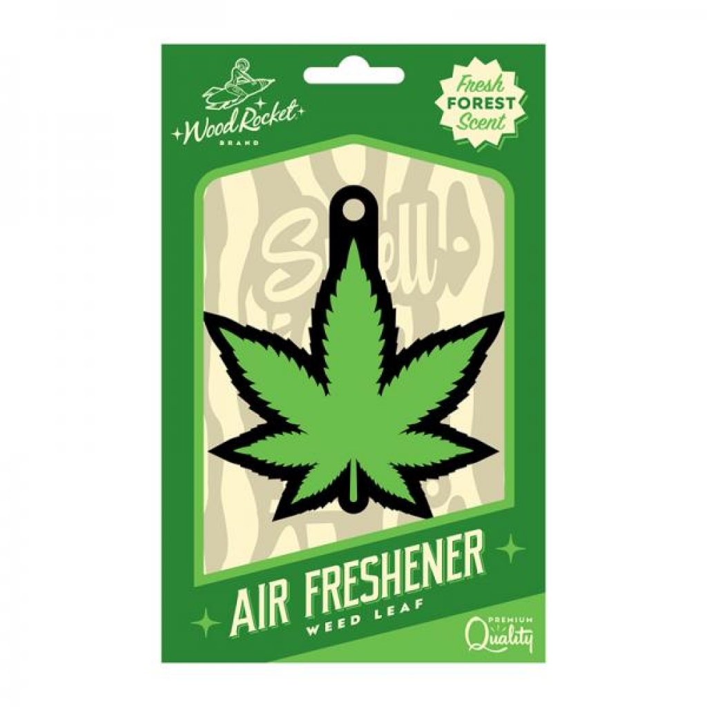 Wood Rocket Air Freshener Green Leaf - Gag & Joke Gifts