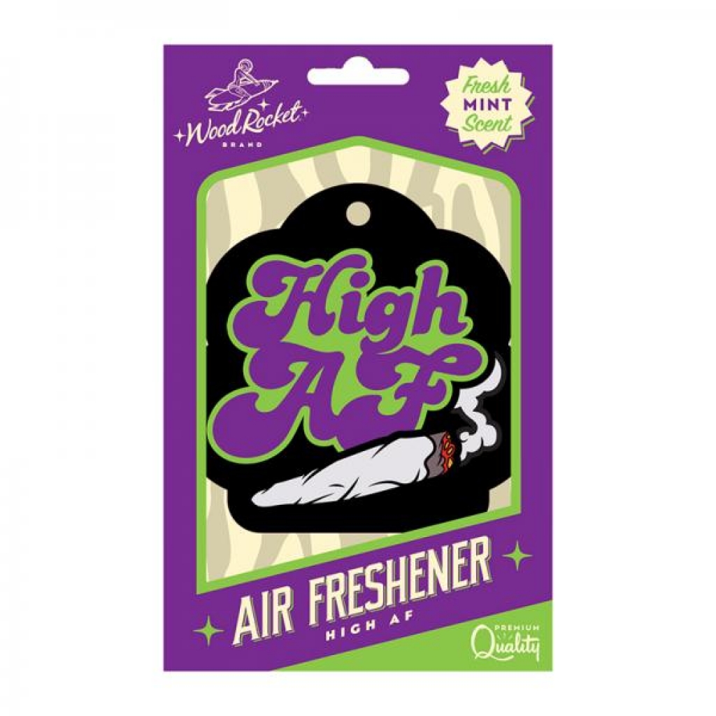 Wood Rocket Air Freshener High Af - Gag & Joke Gifts