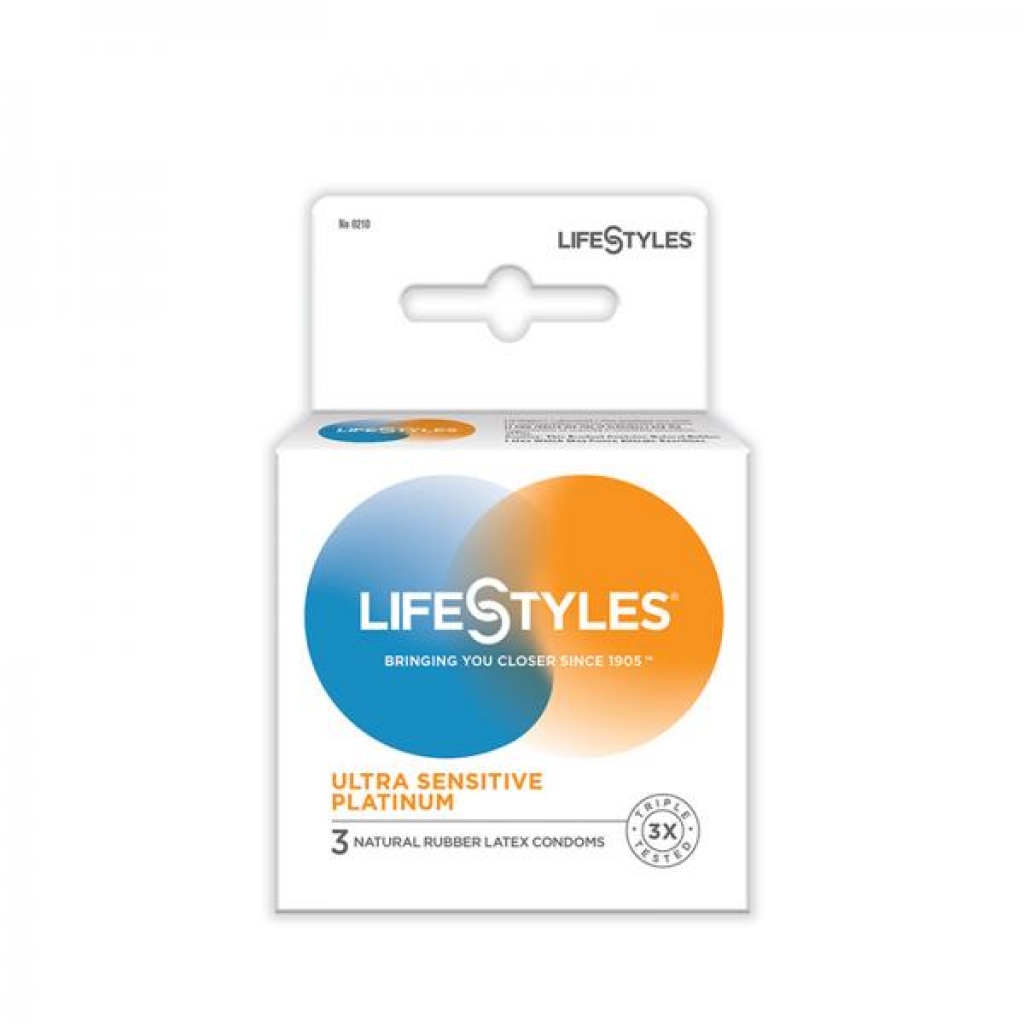 Lifestyles Ultra Sensitive Platinum 3-pack - Condoms