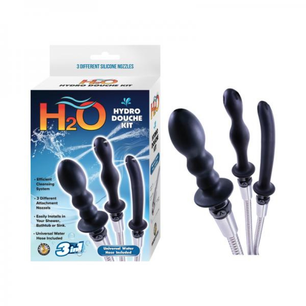 H2o Hydro Douche Kit Black - Anal Douches, Enemas & Hygiene
