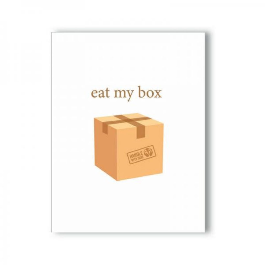 Eat My Boxnaughty Kard - Gag & Joke Gifts