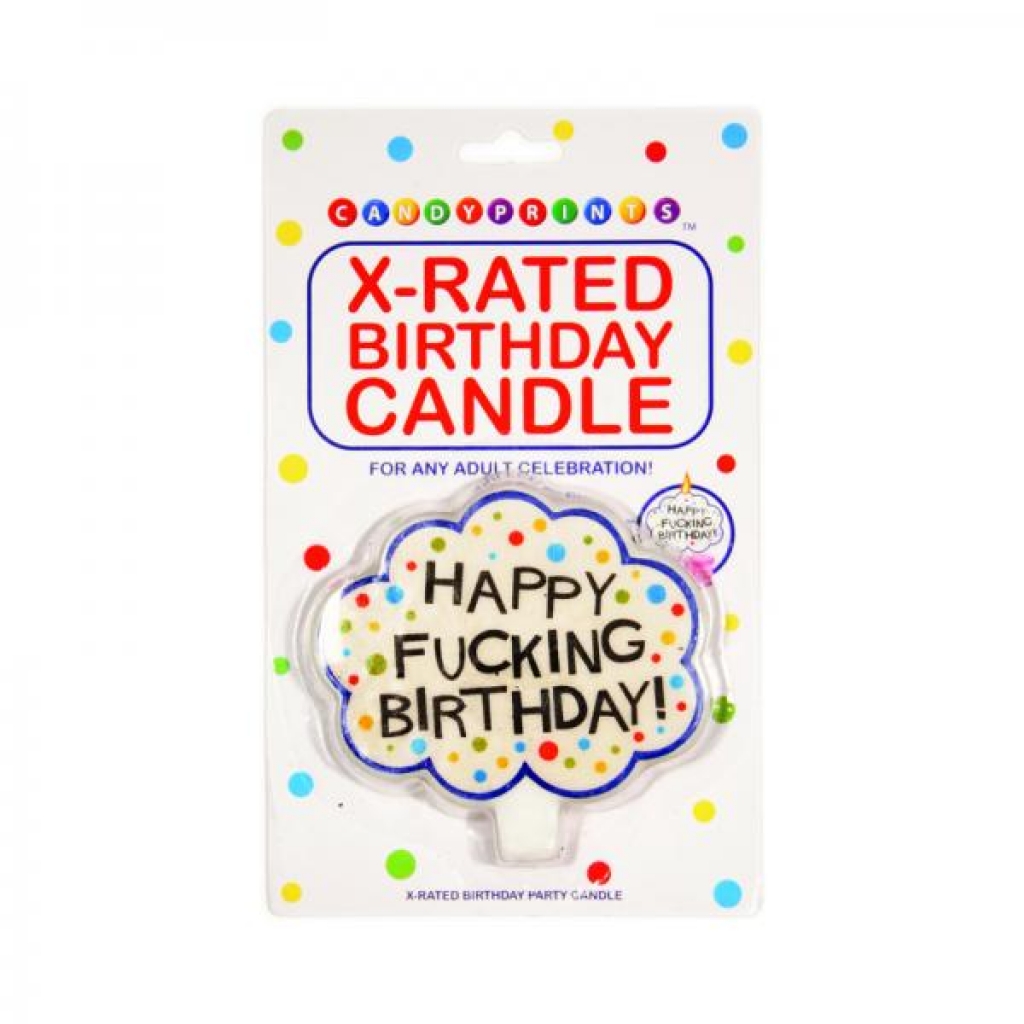 Happy Fucking Birthday! X-rated Candle - Serving Ware