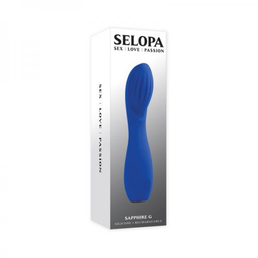 Selopa Sapphire G Rechargeable Vibe Silicone Blue - G-Spot Vibrators