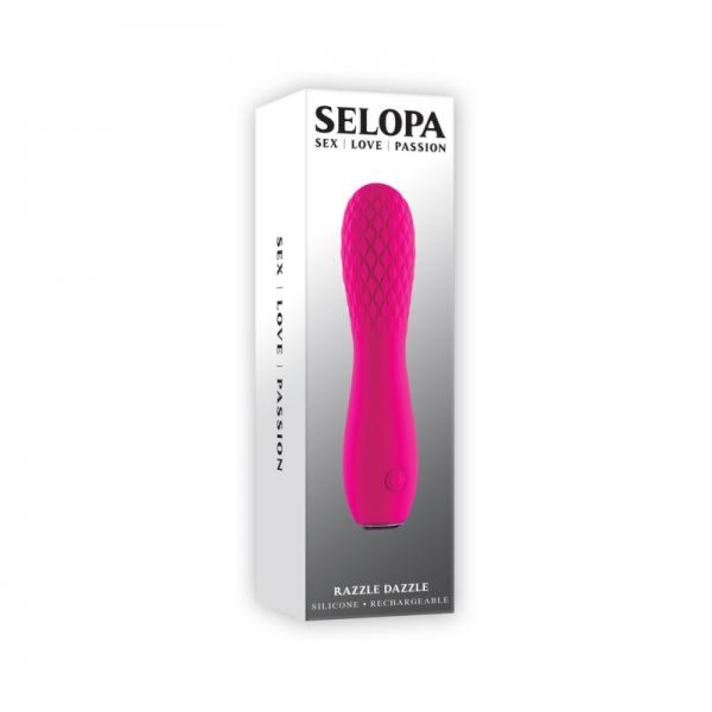 Selopa Razzle Dazzle Rechargeable Vibe Silicone Pink - Bullet Vibrators