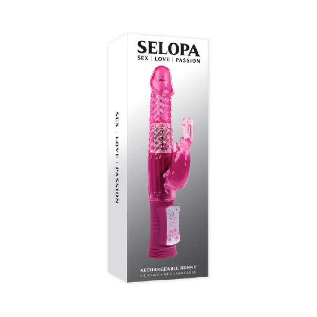 Selopa Rehargeable Bunny Rechargeable Vibe Pink - Rabbit Vibrators