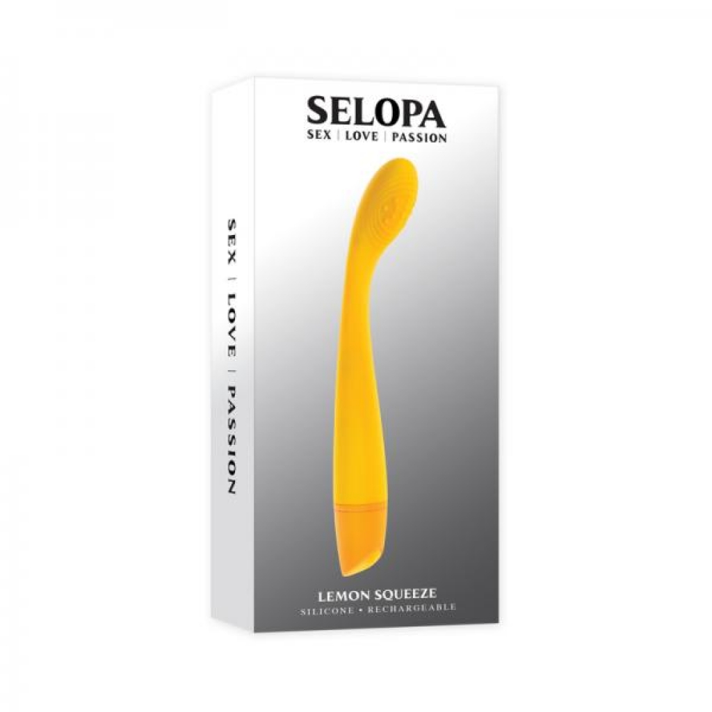 Selopa Lemon Squeeze Rechargeable Vibe Silicone Yellow - G-Spot Vibrators