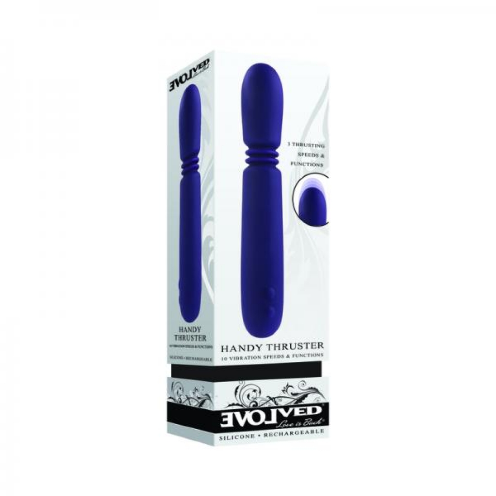Evolved Handy Thruster Rechargeable Thruster Vibe Silicone Purple - Body Massagers