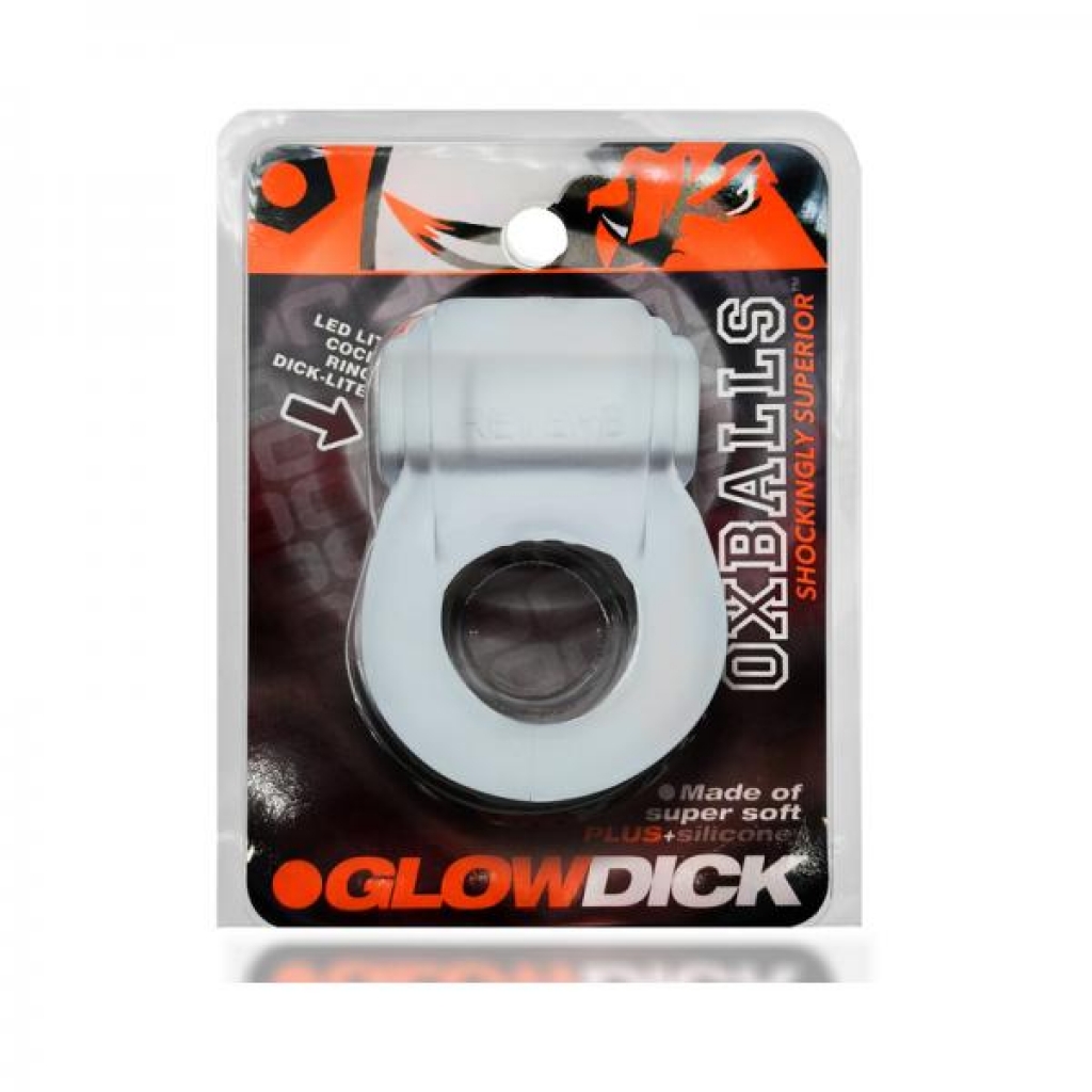 Oxballs Glowdick Cockring With Led Clear Ice - Stimulating Penis Rings