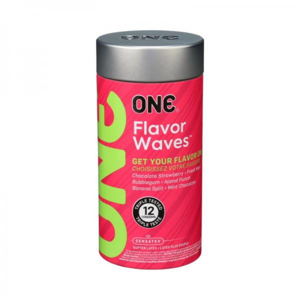 One Flavor Waves Condoms Assorted Flavor 12-pack - Condoms