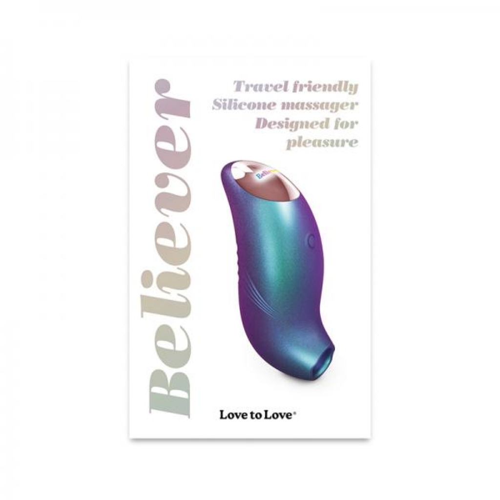 Love To Love Believer Iridescent Turquoise - Tongues