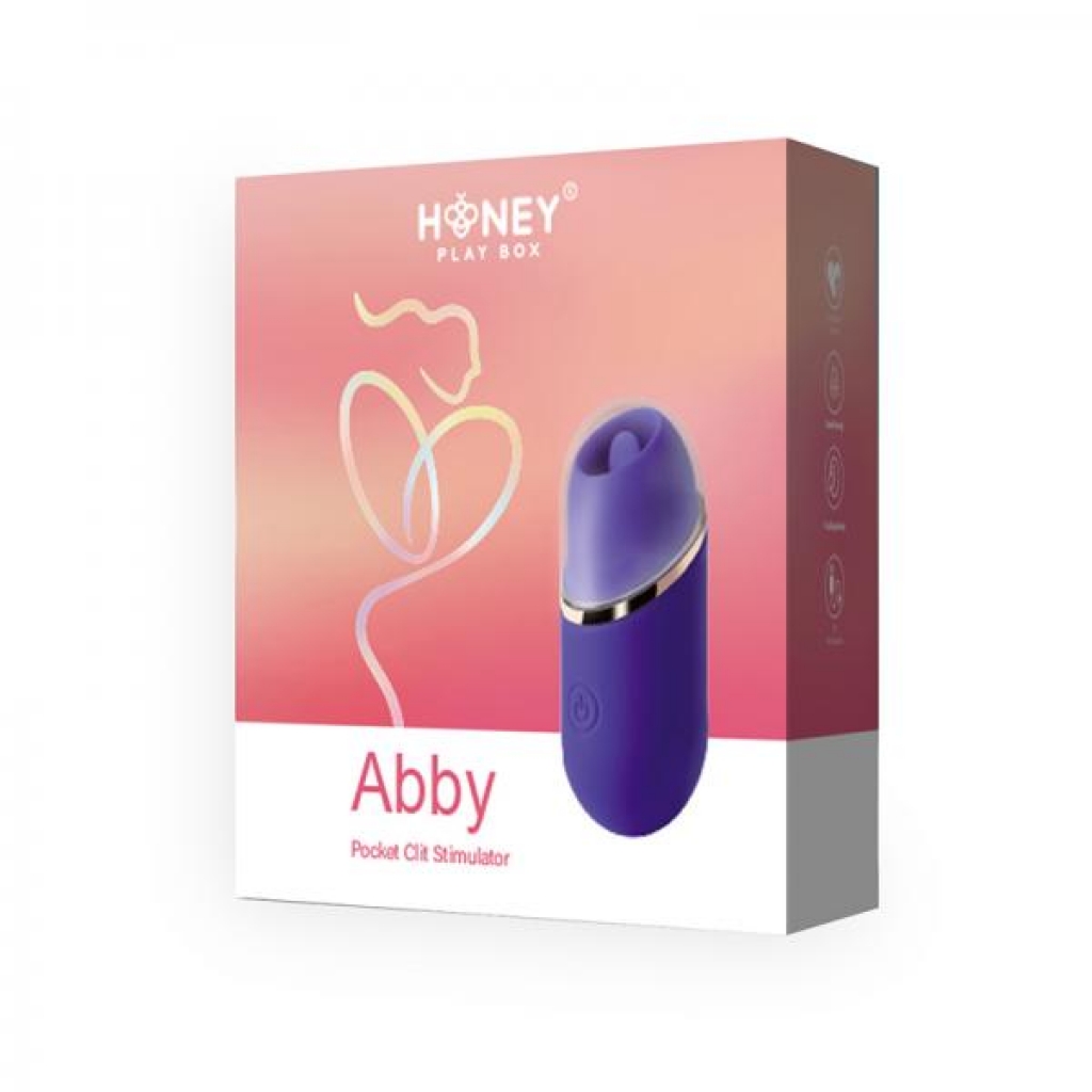 Abby Mini Clit Tongue Licking Vibrator Purple - Bullet Vibrators