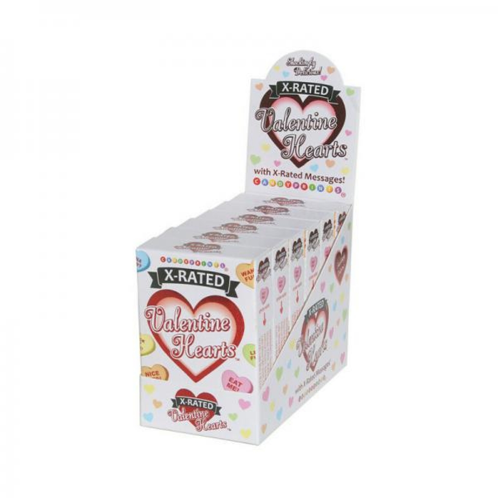 X-rated Valentine Hearts Candy Boxes 6-piece Display - Adult Candy and Erotic Foods