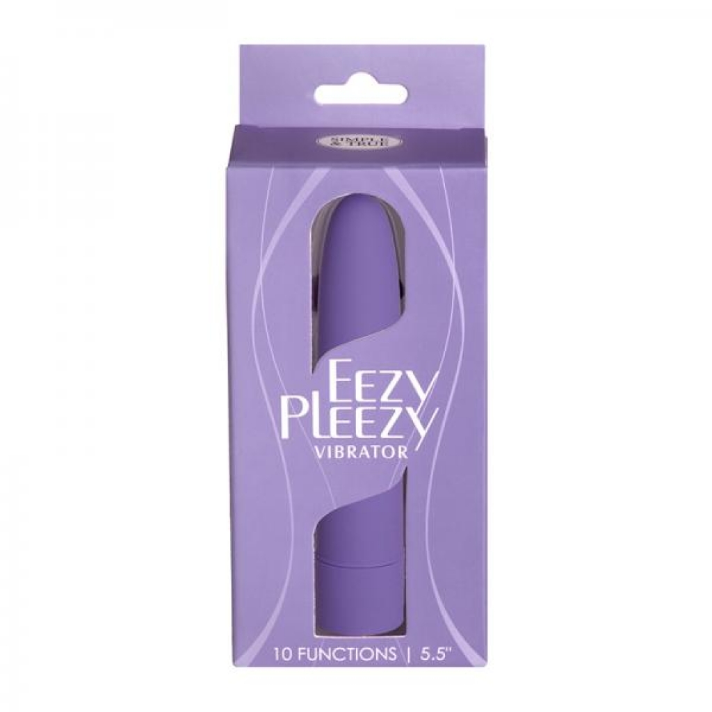 Simple & True Eezy Pleezy Classic Vibrator 5.5 In. Purple - Traditional