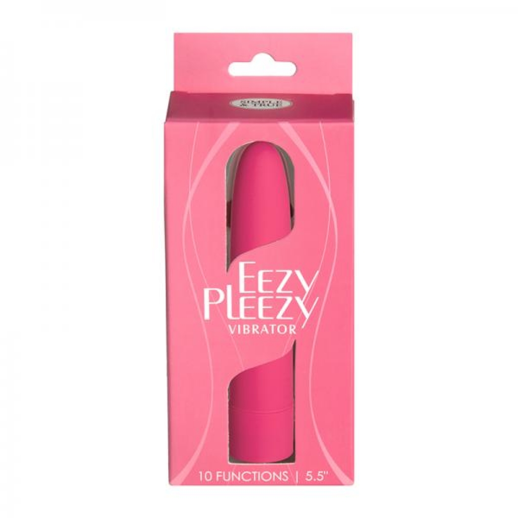 Simple & True Eezy Pleezy Classic Vibrator 5.5 In. Pink - Traditional