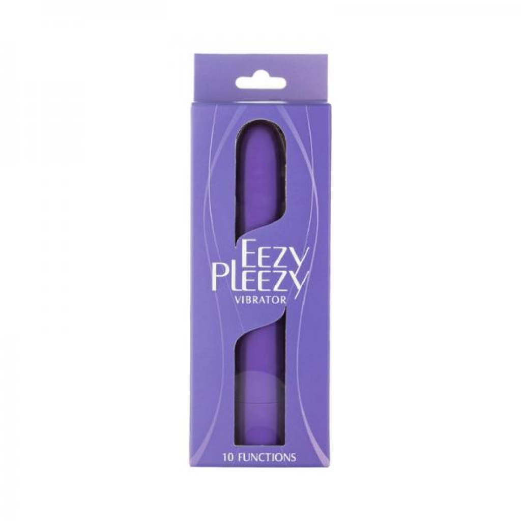 Simple & True Eezy Pleezy Classic Vibrator 7 In. Purple - Traditional