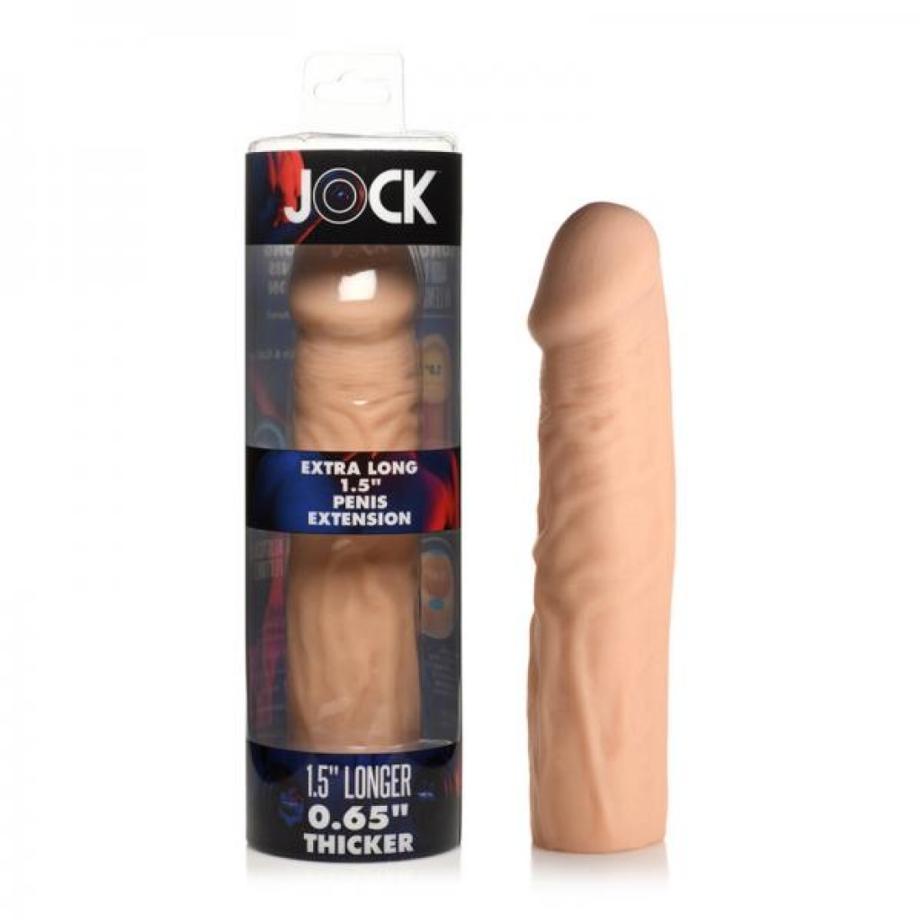 Jock Extra Long Penis Extension Sleeve 1.5in Light - Penis Extensions