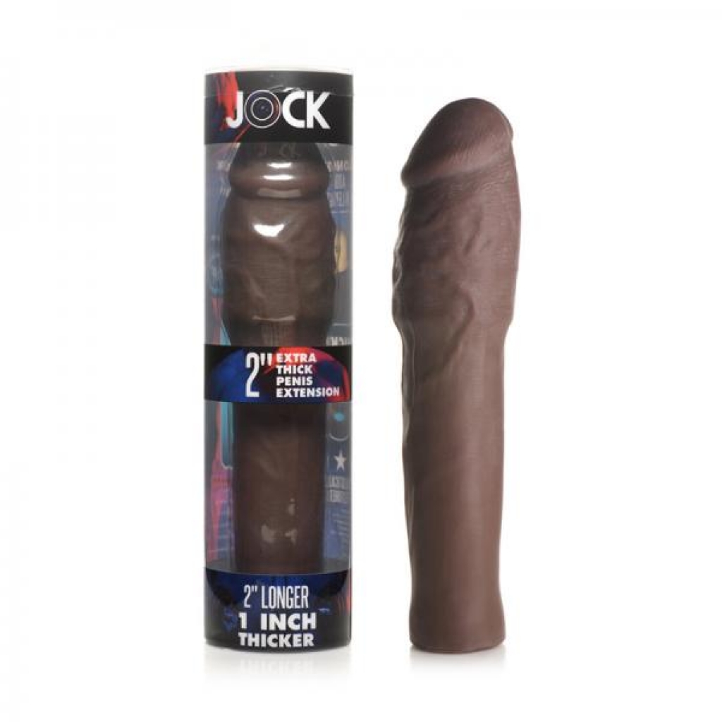 Jock Extra Thick Penis Extension Sleeve 2in Dark - Penis Extensions