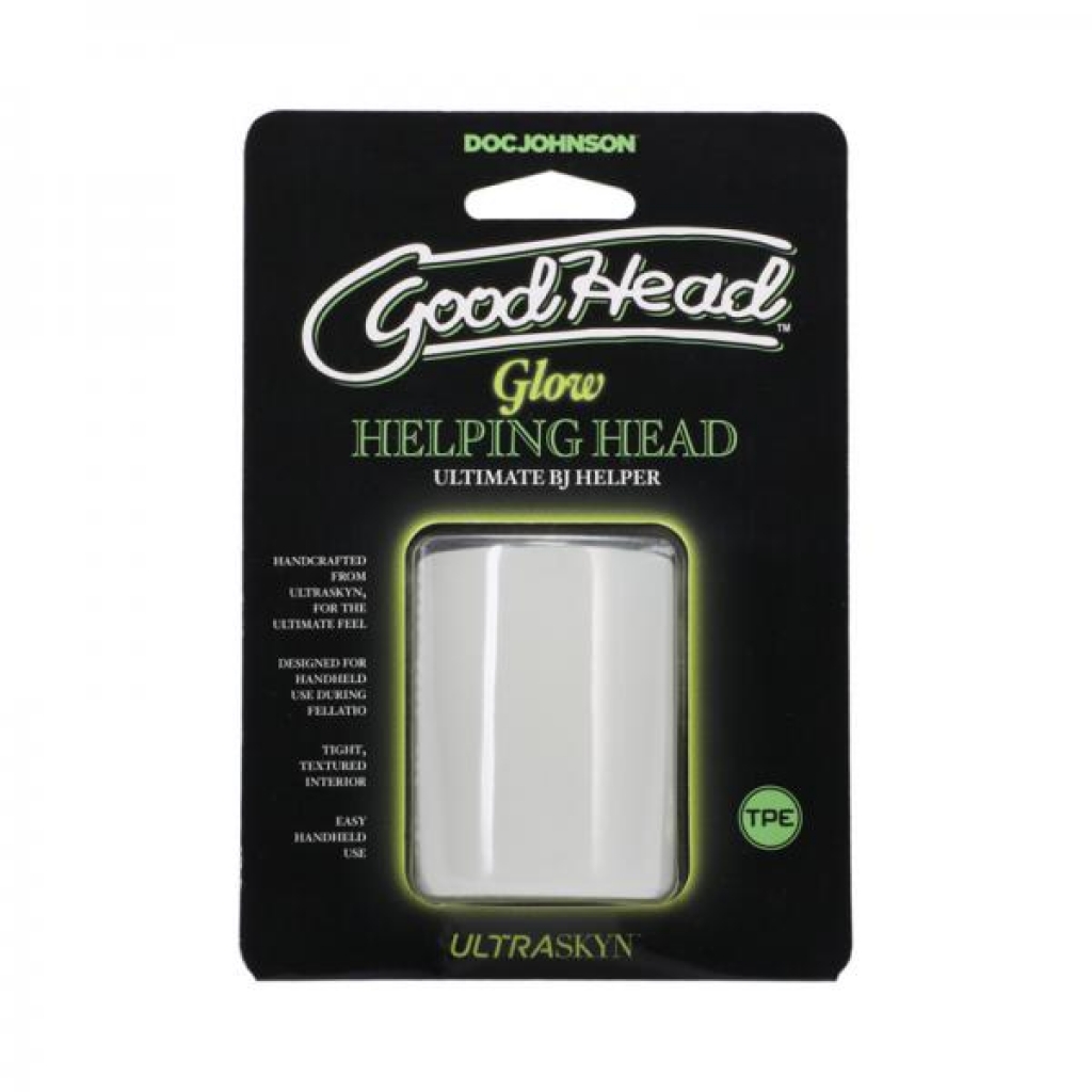 Goodhead Glow Helping Head Frost Green Glow - Masturbation Sleeves