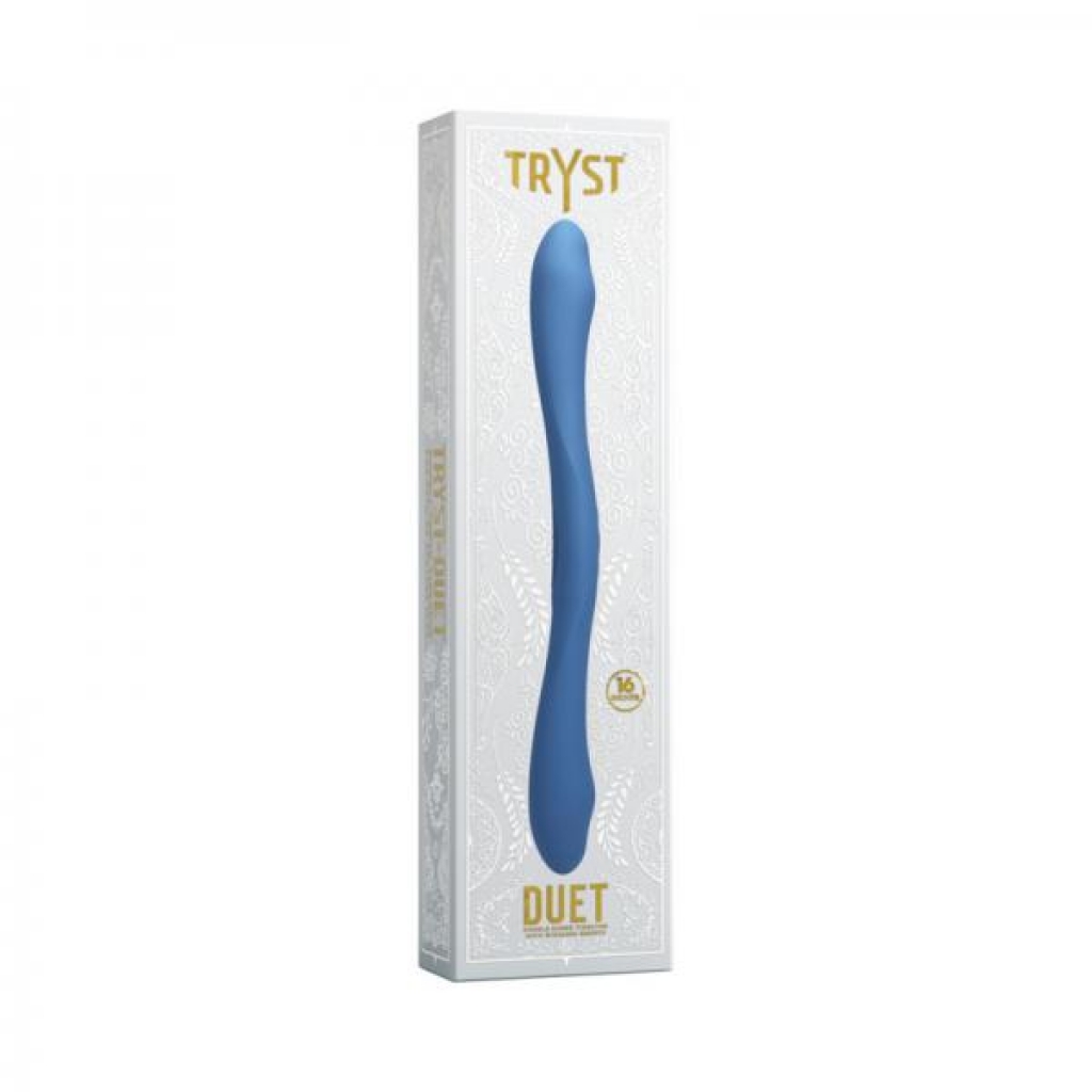Tryst Duet Double Ended Vibrator With Wireless Remote Periwinkle - Luxury