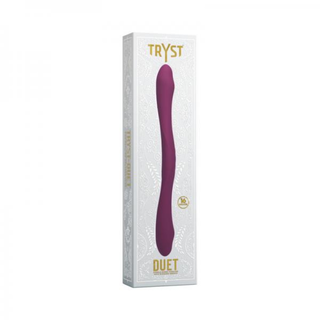Tryst Duet Double Ended Vibrator With Wireless Remote Berry - Luxury