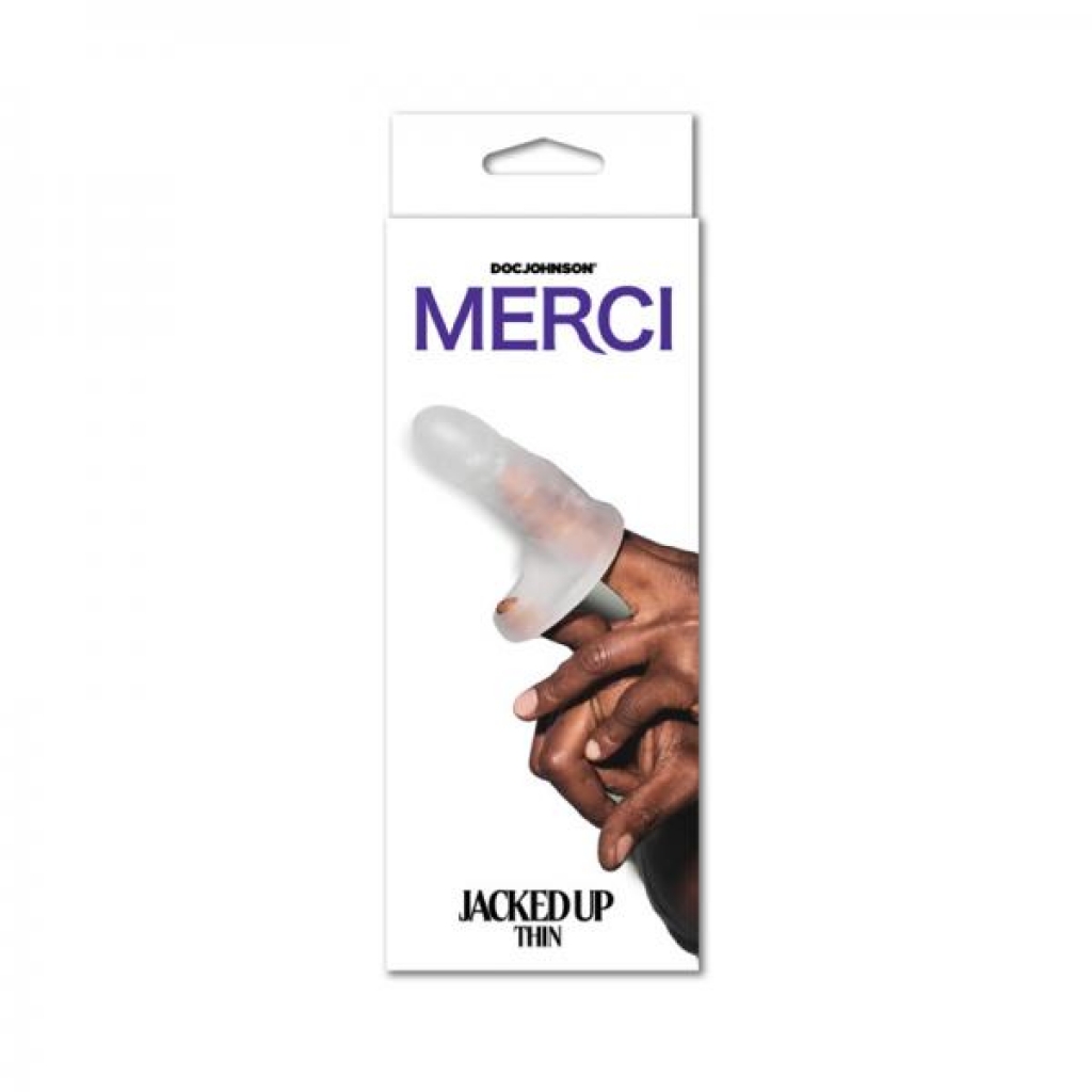 Merci Jacked Up Extender With Ball Strap Thin Frost - Penis Sleeves & Enhancers