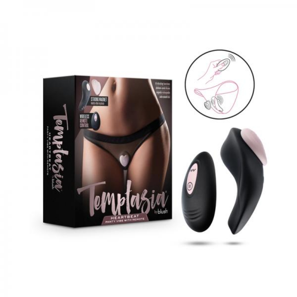 Temptasia Heartbeat Panty Vibe With Remote Pink - Vibrating Panties