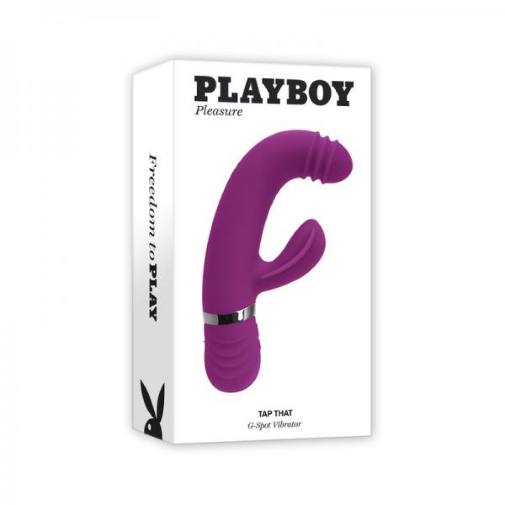 Playboy Tap That Silicone Tapping Dual Stimulator - G-Spot Vibrators Clit Stimulators