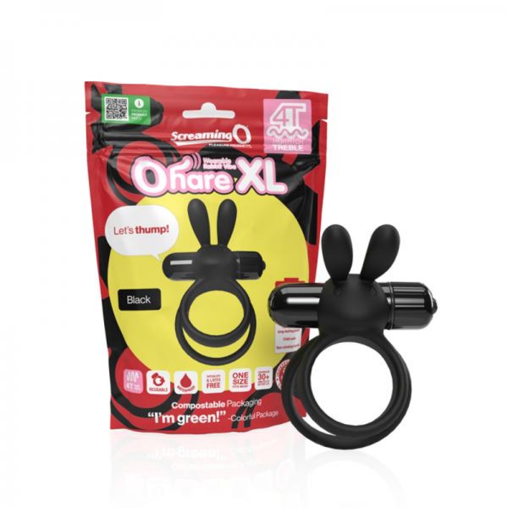 Screaming O 4t Ohare Xl Black - Couples Penis Rings