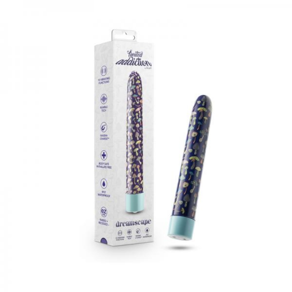 Limited Addiction Utopia Rechargeable 7 In. Vibrator Aqua - Traditional