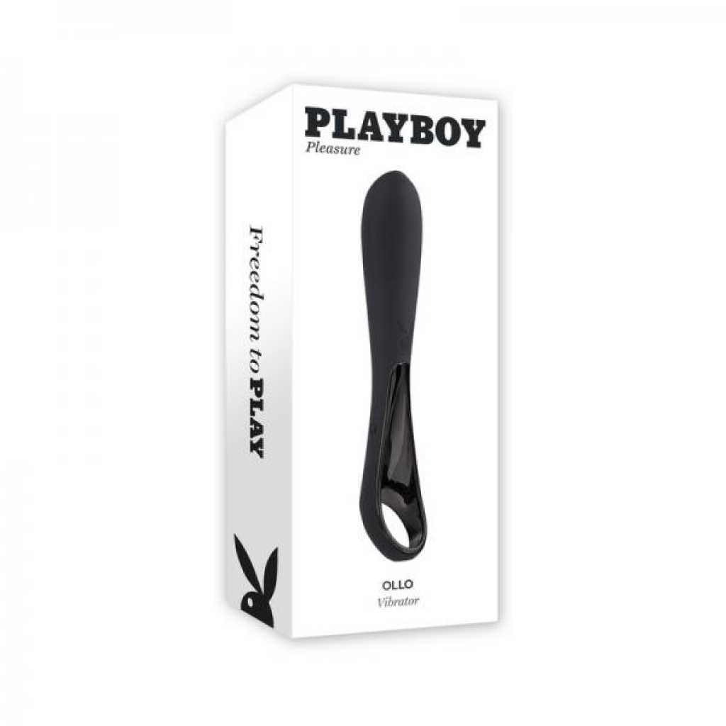 Playboy Ollo Rechargeable Silicone Vibrator With Ring Handle 2 Am - Luxury