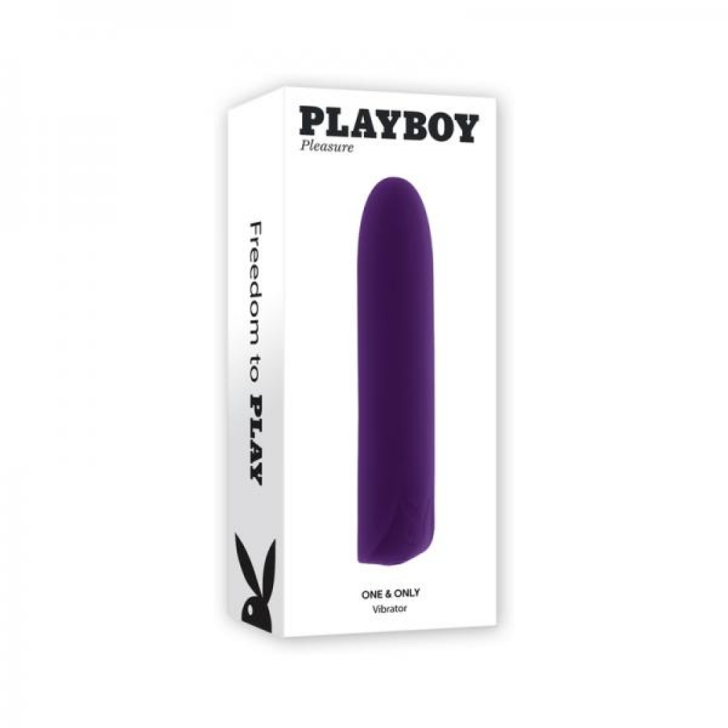 Playboy One & Only Rechargeable Silicone Bullet Vibrator Acai - Traditional