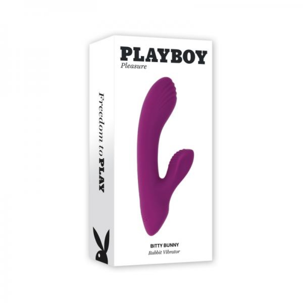 Playboy Bitty Bunny Rechargeable Silicone Mini Rabbit Vibrator Wild Star - Rabbit Vibrators