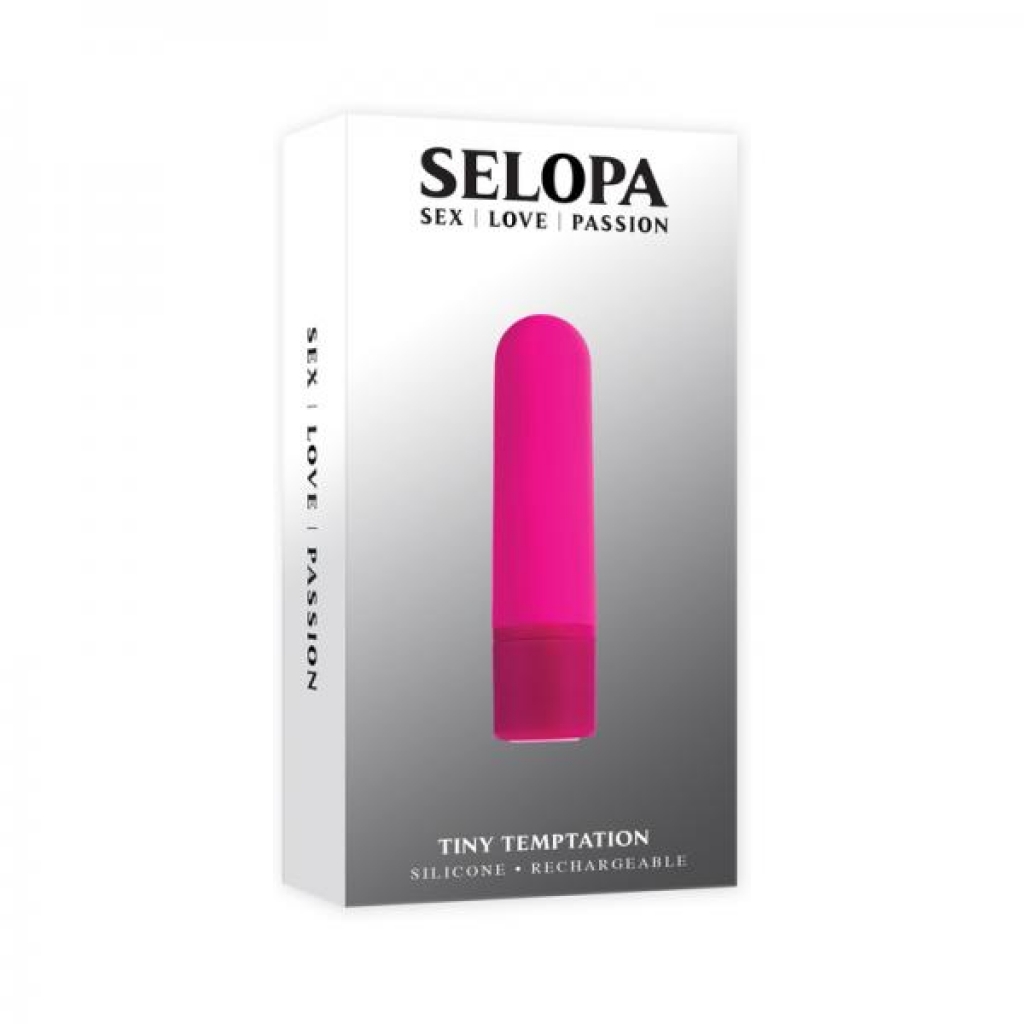 Selopa Tiny Temptation Rechargeable Silicone Bullet Vibrator Pink - Bullet Vibrators