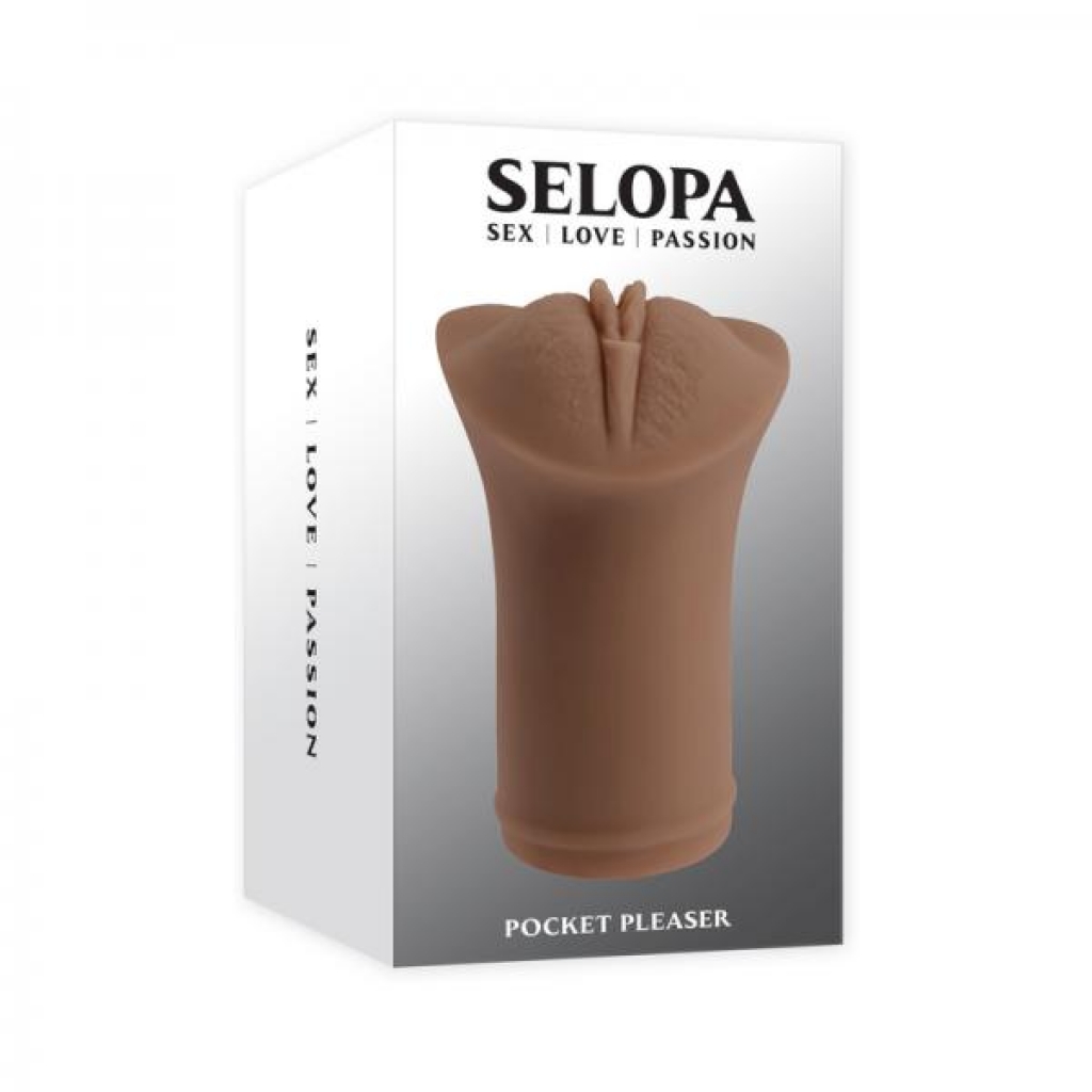 Selopa Pocket Pleaser Stroker Dark - Pocket Pussies