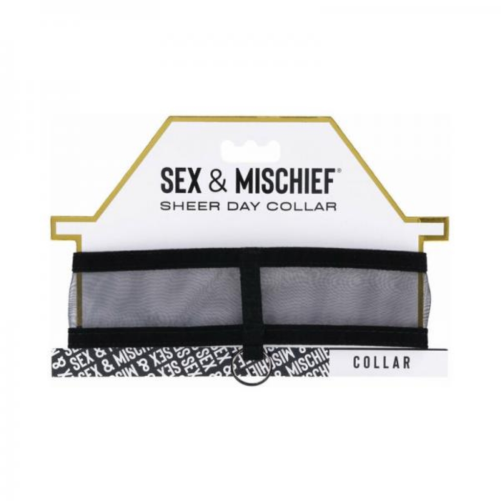 Sportsheets Sex & Mischief Sheer Day Collar - Collars & Leashes