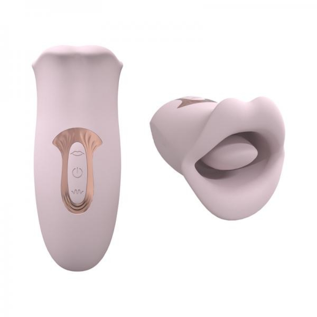 Loveline Kiss 10 Speed Suction And Vibrating Mouth Silicone Rechargeable Waterproof Pink - Tongues