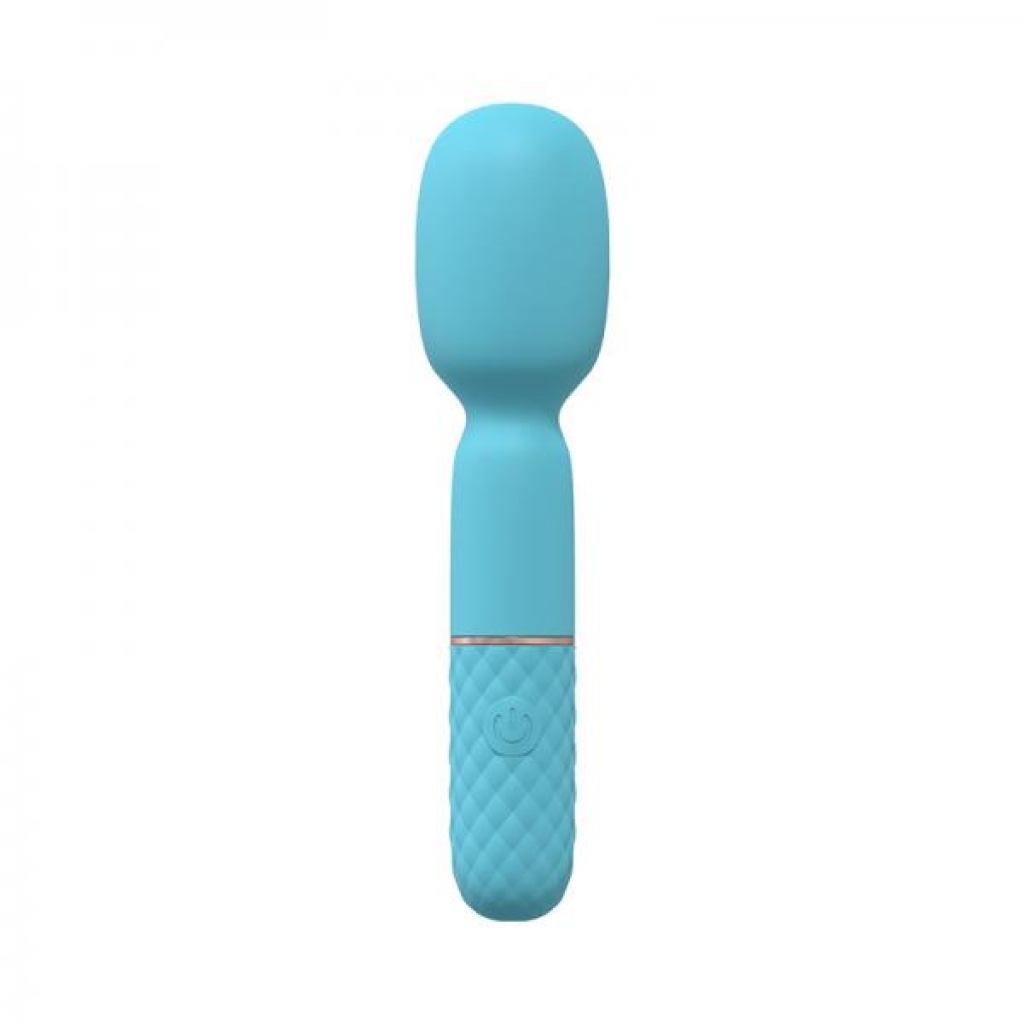 Loveline Bella 10 Speed Vibrating Mini-wand Silicone Rechargeable Waterproof Blue - Body Massagers