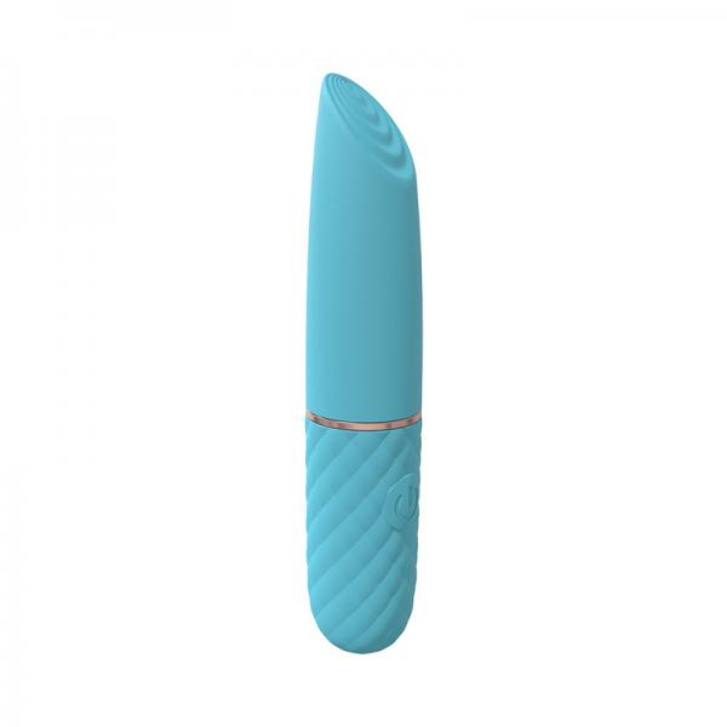 Loveline Beso 10 Speed Vibrating Mini-lipstick Silicone Rechargeable Waterproof Blue - Bullet Vibrators