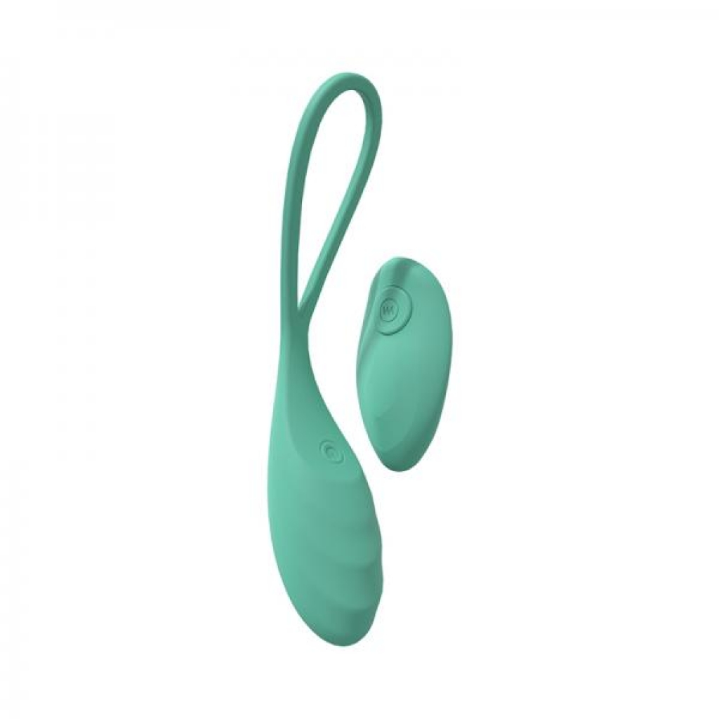 Loveline Passion 10 Speed Remote Control Egg Sealed Silicone Rechargeable Submersible Green - Bullet Vibrators