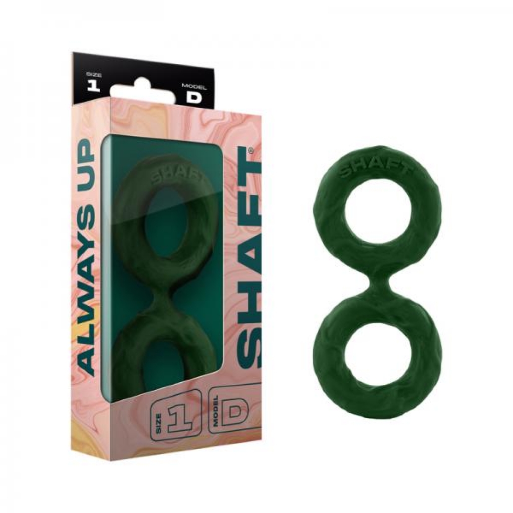 Shaft Model D: Double C-ring Green Size 1 - Stimulating Penis Rings