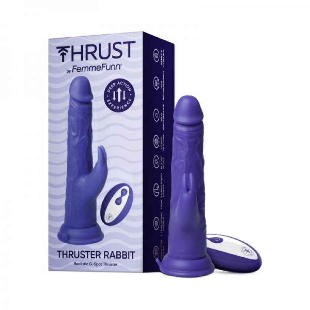 Femmefunn Thruster Rabbit Dark Purple - Rabbit Vibrators