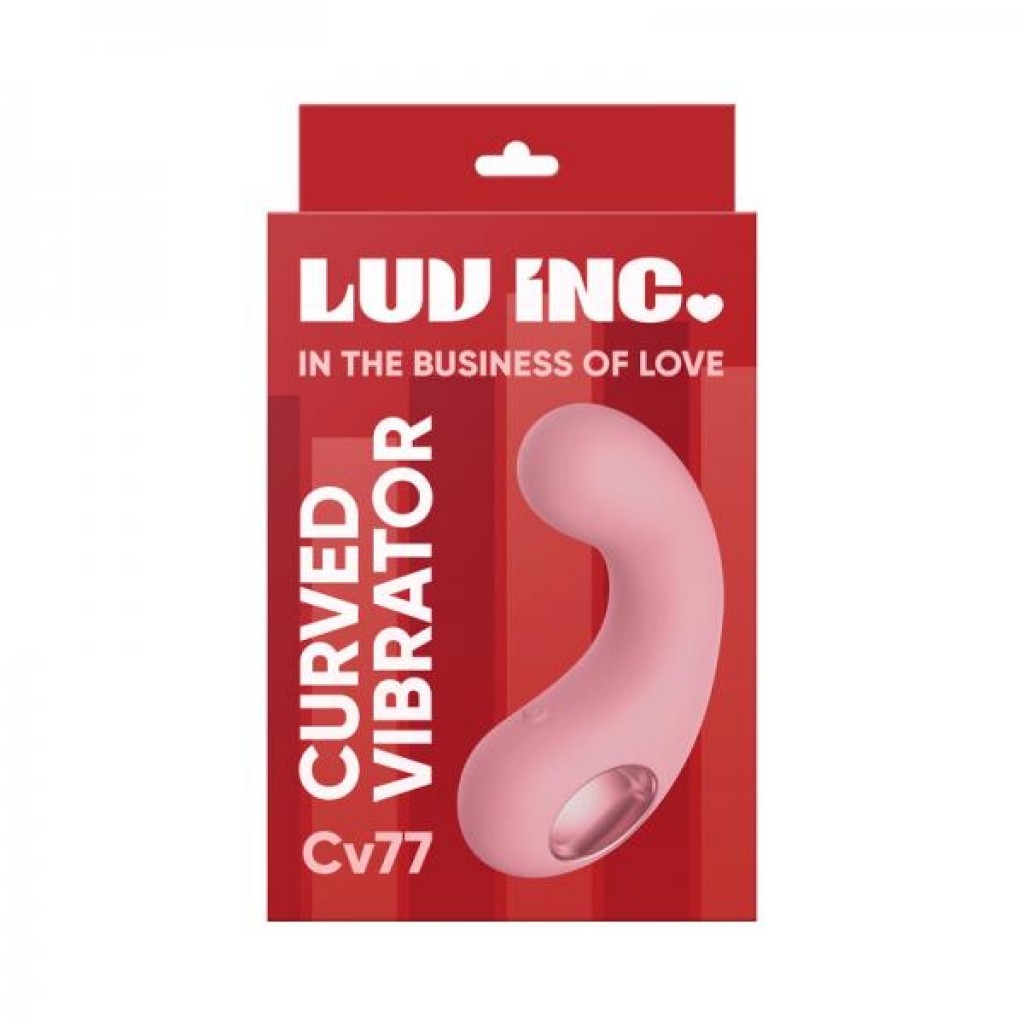 Luv Inc Cv77: Curved Vibrator Light Pink - G-Spot Vibrators