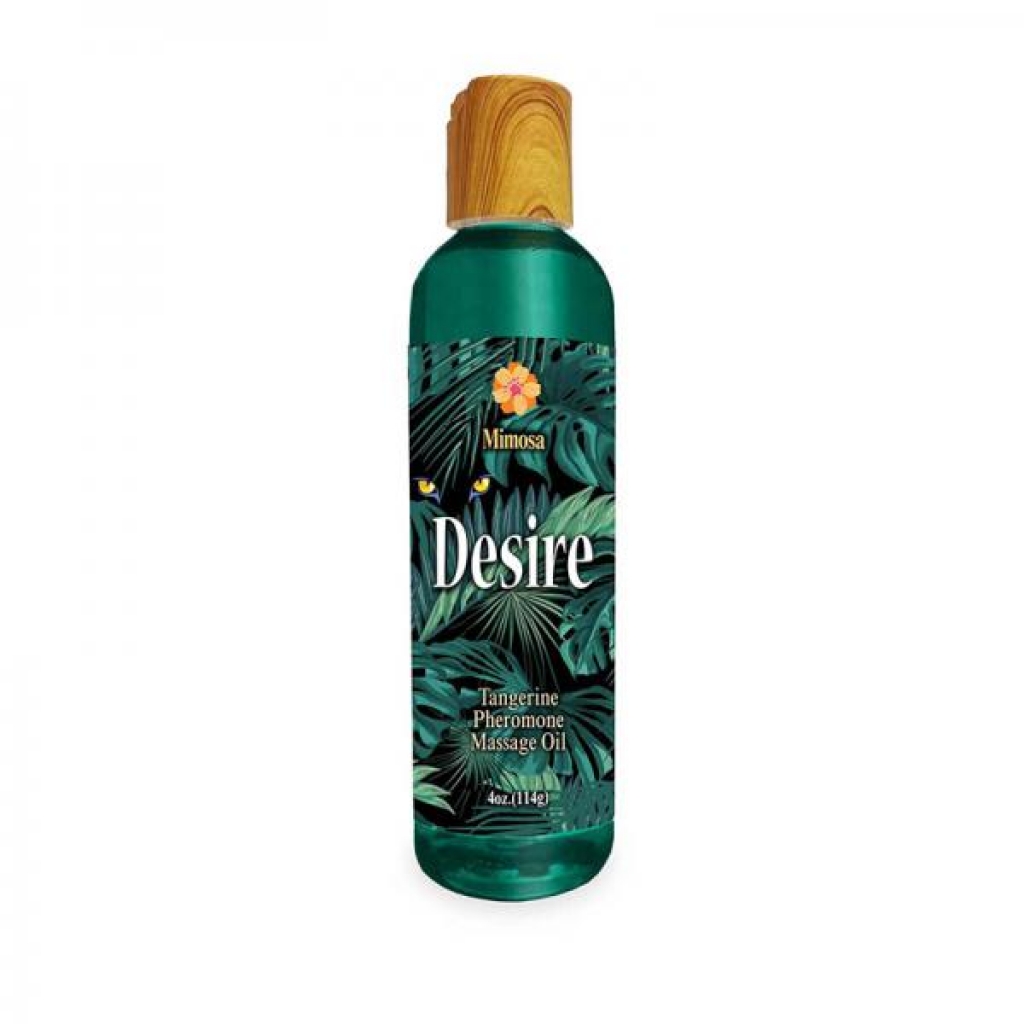 Desire Pheromone Massage Oil Tangerine 4 Oz. - Sensual Massage Oils & Lotions